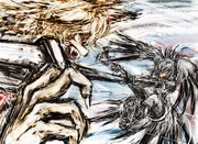 合戦で大将首を狙うハシビロコウ