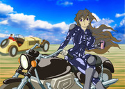 趣味のツーリングを楽しむ白蓮尼さん