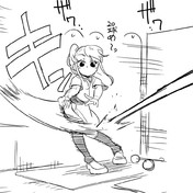 野球女子 ニコニコ静画 イラスト