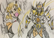 もしもディバインウェポンと一体化した立花響がグリッドマンになったら