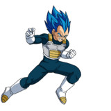 動くSSGSSベジータ（進化）の立ち絵