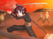 きりたんが荒野を征く【支援絵】