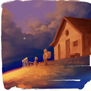 ハイジ絵⑤　巣立ちはまだ