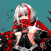 右乳がはみ出してたので急いで隠しているが、左乳が出ていることに気付いてないシュペーちゃん