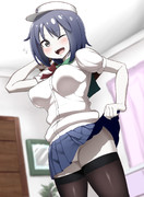 スカートを穿いた牛乳