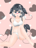 イッカクちゃんの下着姿