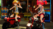 【第三回MMD静止画祭】ちっちゃいバイクと駄菓子屋