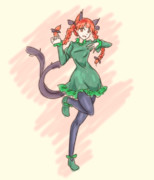片足立ち ニコニコ静画 イラスト