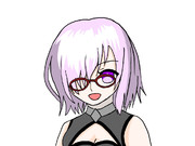 眼鏡を掛けたマシュ