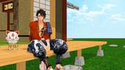 【MMD刀剣乱舞】縁側の陸奥守吉行