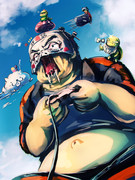 いい大人達マリオ２応援イラスト