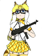 セイバー虎と機関拳銃