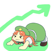 背伸び ニコニコ静画 イラスト