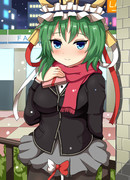 雪、無音、コンビニにて。