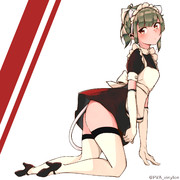 猫耳メイドな夕張さん