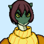 ドット絵　蒼華(ソーカ)