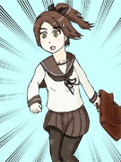 遅刻が確定した敷波