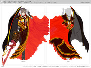 ③様々な属性の精霊をイメージにした自由な衣装＆武器デザイン