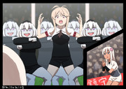 五呂丸とのラグビーの試合でＨＡＫＡをするアキリーズ