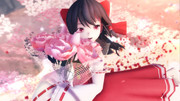 【第15回東方Project人気投票支援】花が似合う霊夢さん