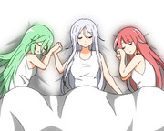 海風、山風、江風のお昼寝