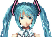 初音ミクのカラー水墨画..修正しました。