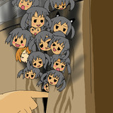 まっくろあずにゃん出ておいで～