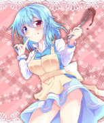 チョコ作り中小傘ちゃん