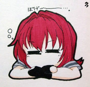 デフォルメ鬼怒、ぽげーっと