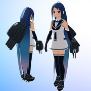 【MMDモデル更新】ＳＳＲ式 艤装つき五月雨改ver1.10