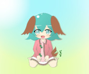 響子ちゃんもしっぽパタパタ