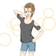 眠そうな木村夏樹