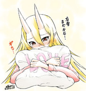 旦那の帰りを待つ鬼嫁ちゃん。