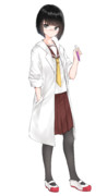 白衣 ニコニコ静画 イラスト
