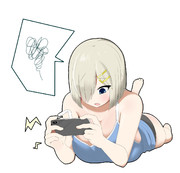 ソシャゲする浜風