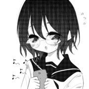 ツイートがバズって嬉しい反面嘘松ツイートなのでちょっと焦ってる女の子の絵です