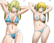 水着　愛宕さん