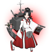 日進（想像図）のコスプレをする日進