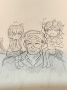 赤犬とイエイヌちゃんとゴマちゃん