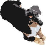 【アッシュ】飼い犬写真イラスト