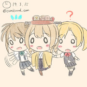 旗風　舞風　満潮　艦これワンドロ　190315