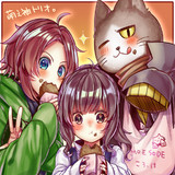 萌え袖トリオとコロッケ