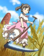 ささらちゃんの小麦刈り～うきウキ！ささら農園～