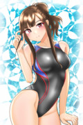 水本ゆかり×競泳水着