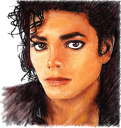 デジタル似顔絵「マイケル・ジャクソン」