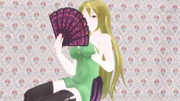 【MMDマイナーモデル使用作】妖艶玲霞さん座りフィギュアをアップで！
