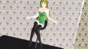 【MMDマイナーモデル使用作】玲霞さん両手広げ座りフィギュア