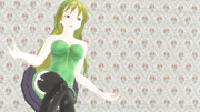 【MMDマイナーモデル使用作】玲霞さん両手広げ座りフィギュアアップ版！