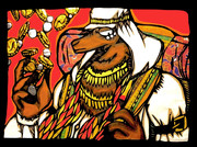 オリキャラ  切り絵「Merchant camel（商人ラクダ）」