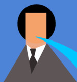 水を吐く現代アートたかお